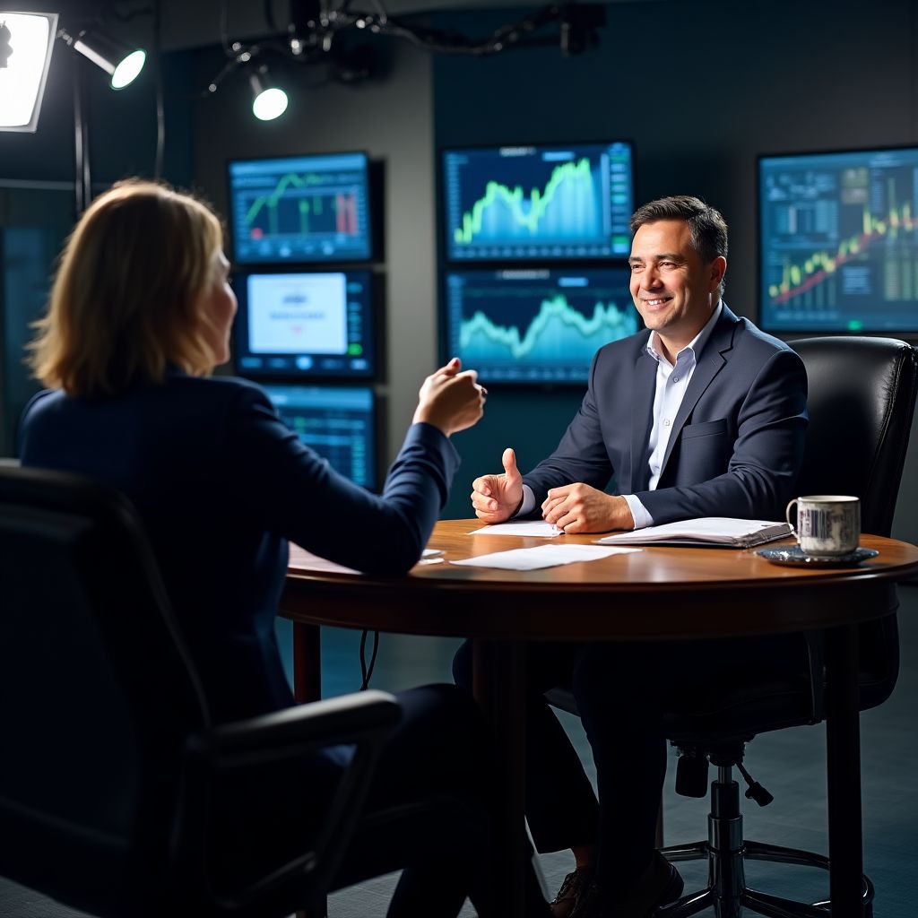 Entrevista en medio financiero